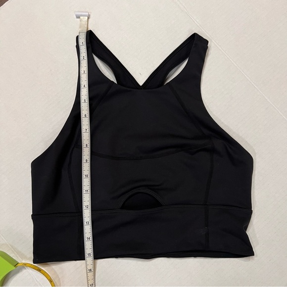 Free people movement high neck cut out tank top/sports bra Size medium - Black - Picture 6 of 6
